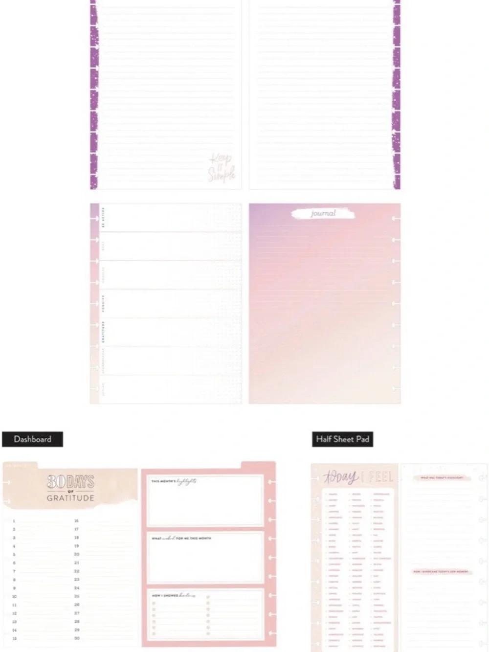 NWT-The Happy Planner-Recovery Progress Classic Planner Companion